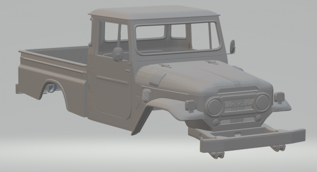 toyota pj 86 bandeirantes 3D प्रिंट मॉडल .c4d .max .obj .3ds .fbx .stl .blend 