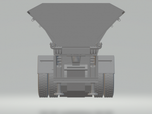 dumper trailer classic 3D Baskı Modeli