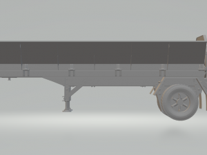 dumper trailer classic 3D Baskı Modeli