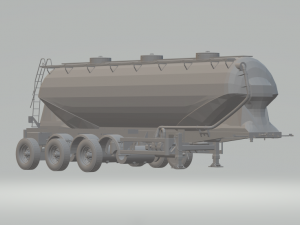 silo grain trailer 3D Print Model