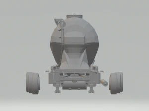 silo grain trailer 3D Print Model