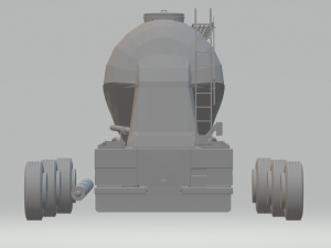silo grain trailer 3D Принт Модель