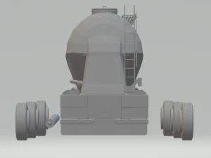 silo grain trailer 3D Print Model