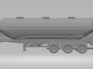 silo grain trailer 3D Принт Модель