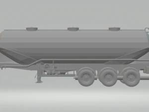 silo grain trailer 3D Print Model