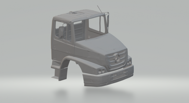 mercedes atron rc cab 3D-printmodel .c4d .max .obj .3ds .fbx .stl .blend 