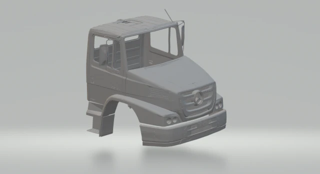 mercedes atron rc cab 3D Print Model .c4d .max .obj .3ds .fbx .stl .blend