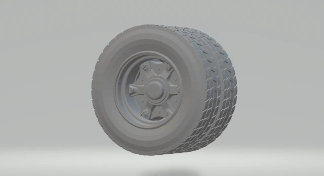 wheels rims volvo truck rear 3D Print Model .c4d .max .obj .3ds .fbx .stl .blend 