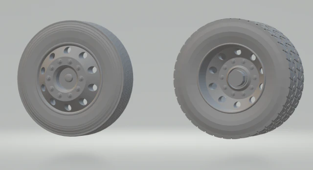 wheels rims truck generic 3D Print Model .c4d .max .obj .3ds .fbx .stl .blend