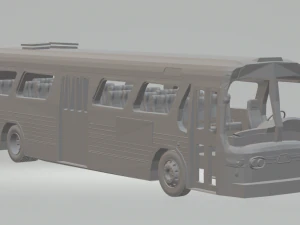 autobus gmc 1969 urbano Modello di stampa 3D