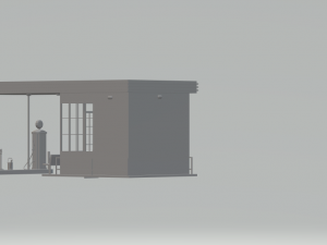 gas station 3D-printmodel