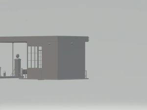 gas station 3D Print Model