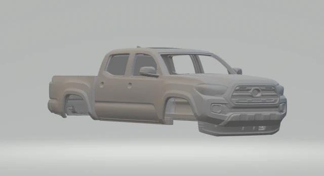 toyota tacoma 3D Print Model .c4d .max .obj .3ds .fbx .stl .blend 