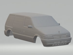 crysler dodge caravan 3Dプリントモデル