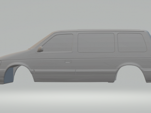 crysler dodge caravan 3D-printmodel
