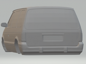 crysler dodge caravan 3D-printmodel