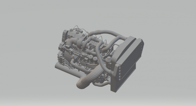 engine cummins Modelo de impresión 3D .c4d .max .obj .3ds .fbx .stl .blend 