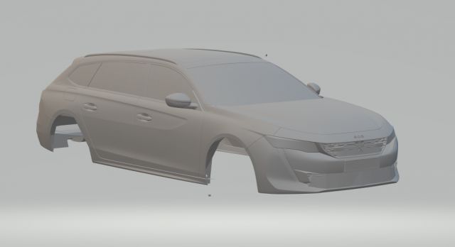 peugeot 508 3D Принт Модель .c4d .max .obj .3ds .fbx .stl .blend 