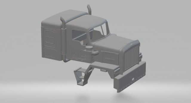 kenworth c500 3D 打印模型 .c4d .max .obj .3ds .fbx .stl .blend 