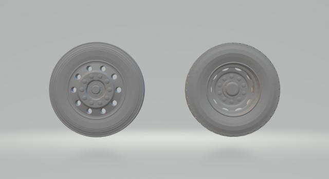 wheels rims truck generic Model do druku 3D .c4d .max .obj .3ds .fbx .stl .blend 
