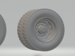 wheels rims truck generic Model do druku 3D
