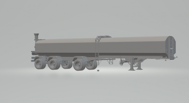 tank cereal transport trailer 3Dプリントモデル .c4d .max .obj .3ds .fbx .stl .blend 