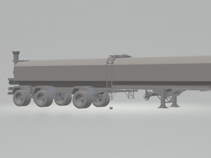 tank cereal transport trailer 3Dプリントモデル