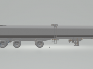 tank cereal transport trailer 3Dプリントモデル
