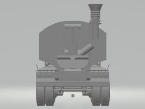 tank cereal transport trailer 3Dプリントモデル