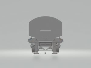 tank cereal transport trailer 3Dプリントモデル