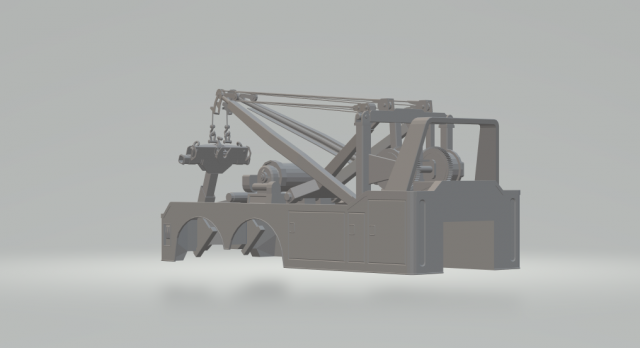 towtruck 3D Print Model .c4d .max .obj .3ds .fbx .stl .blend 