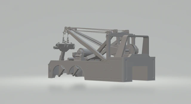 towtruck 3D Print Model .c4d .max .obj .3ds .fbx .stl .blend 