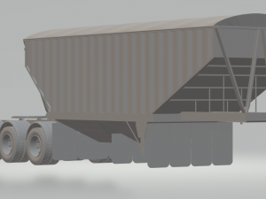 trailer grain bulk carrier hauler truck 3D Print Model