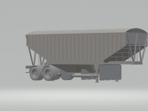 trailer grain bulk carrier hauler truck Modelo de Impressão 3D