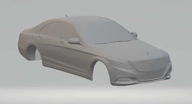 mercedes benz class s Model do druku 3D .c4d .max .obj .3ds .fbx .stl .blend 