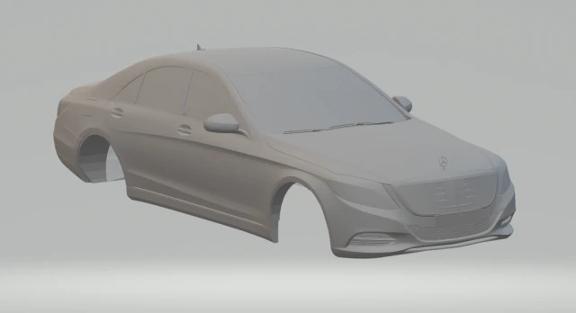 mercedes benz class s 3D Print Model .c4d .max .obj .3ds .fbx .stl .blend