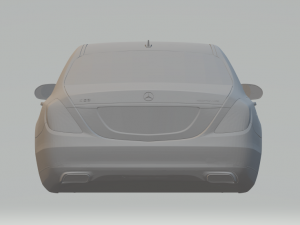 mercedes benz class s Model do druku 3D