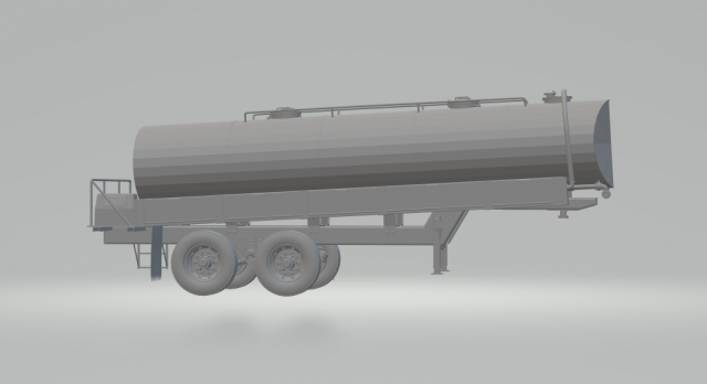 trailer tank euro 3D 打印模型 .c4d .max .obj .3ds .fbx .stl .blend 