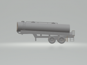 trailer tank euro 3D 打印模型