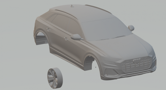 audi q8 Modelo de Impressão 3D .c4d .max .obj .3ds .fbx .stl .blend 