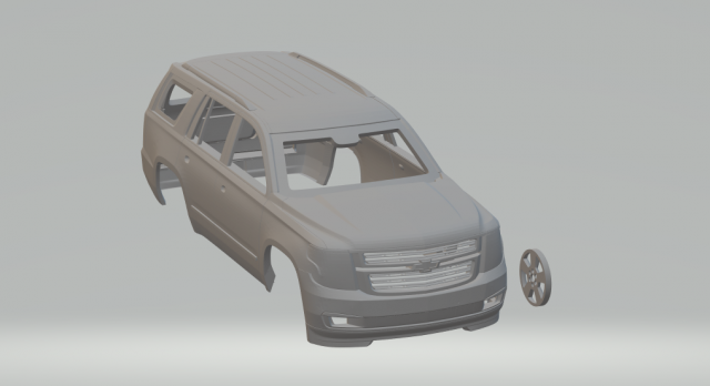 chevrolet tahoe 3D Print Model .c4d .max .obj .3ds .fbx .stl .blend 