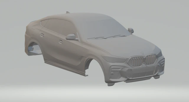 x6 coupe 3D Print Model .c4d .max .obj .3ds .fbx .stl .blend 