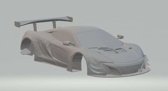mclarenc 650s gt3 3D Print Model .c4d .max .obj .3ds .fbx .stl .blend 