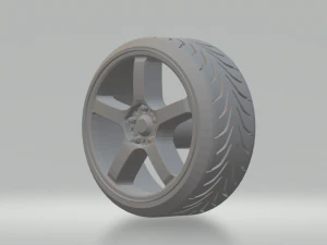 enkei rims generic v1 3D Print Model