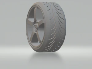 enkei rims generic v1 3D Print Model