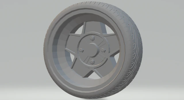 wheels ats aircooled diecast 3D Print Model .c4d .max .obj .3ds .fbx .stl .blend 