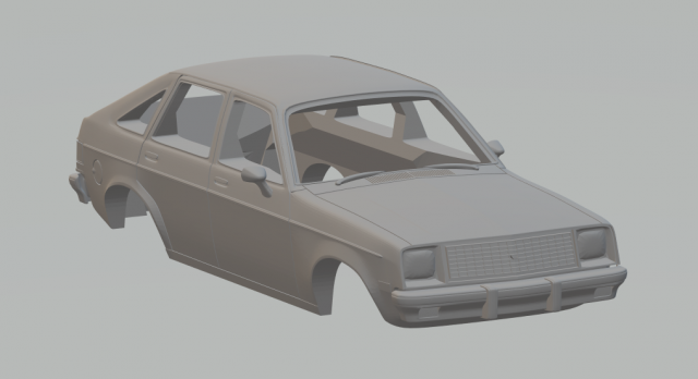 chevrolet chevette usa 3D Print Model .c4d .max .obj .3ds .fbx .stl .blend 