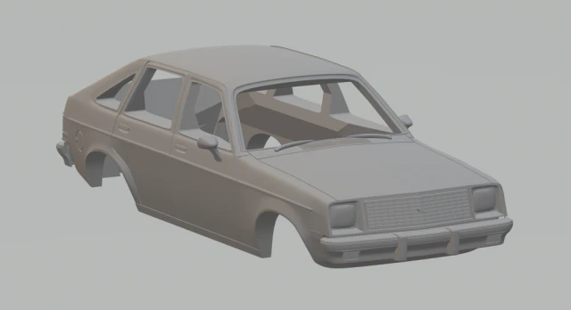 chevrolet chevette usa 3D Print Model .c4d .max .obj .3ds .fbx .stl .blend 