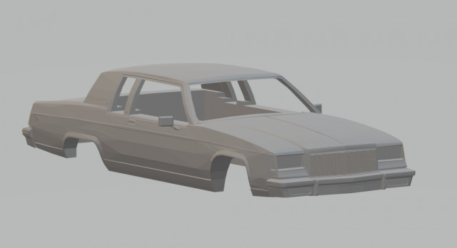 1980 buick electra coupe 3D 打印模型 .c4d .max .obj .3ds .fbx .stl .blend 