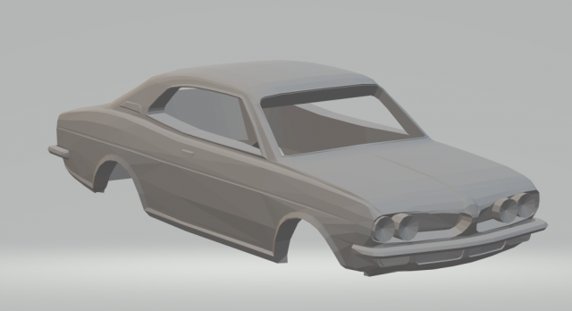 1972 honda 1300 coupe 9 gtl 3Dプリントモデル .c4d .max .obj .3ds .fbx .stl .blend 